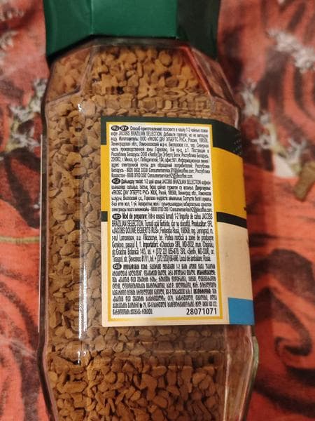 Растворимый кофе Jacobs Brazilian Selection — фото из отзыва «Кофе натуральный растворимый сублимированный Brazilian Selec»
