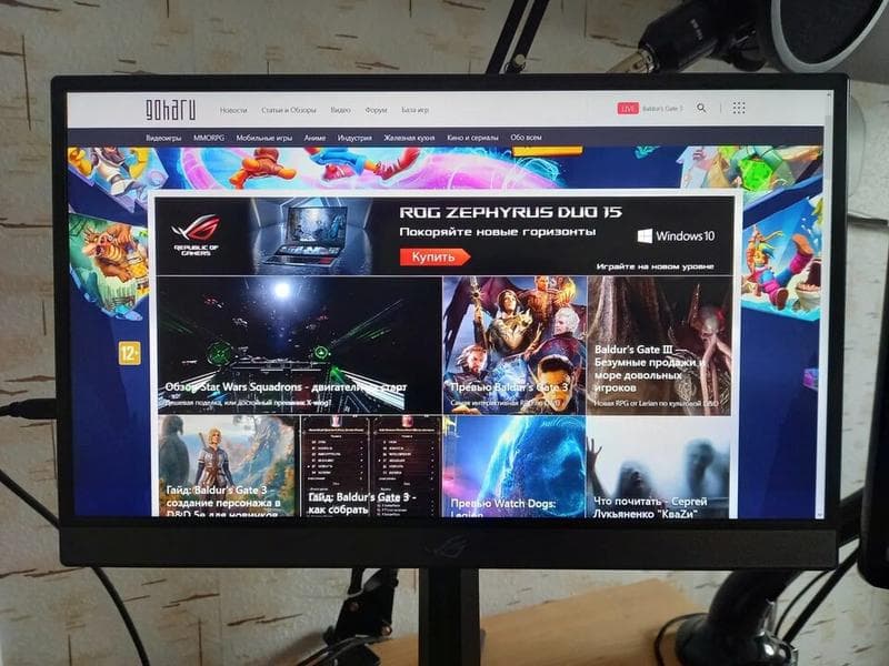 Монитор ASUS Rog XG17AHPE — фото из отзыва «Лучший игровой монитор»