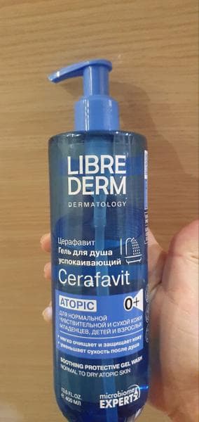 Гель для душа Librederm Cerafavit успокаивающий для чувствительной кожи — фото из отзыва «Отличный гель для чувствительной кожи!»