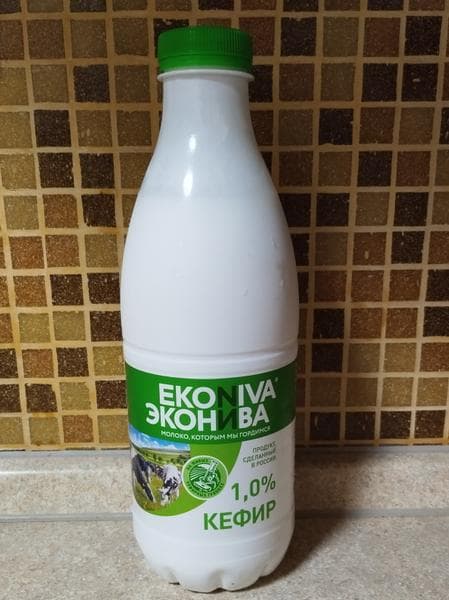 1% кефир ЭкоНива — фото из отзыва «Не кислый.»