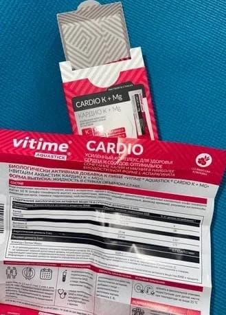 Vitime Aquastick CARDIO K + MG — фото из отзыва «Vitime Aquastick CARDIO K + MG» (1 из 2)