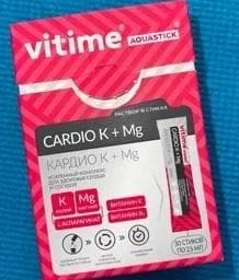 Vitime Aquastick CARDIO K + MG — фото из отзыва «Vitime Aquastick CARDIO K + MG» (2 из 2)