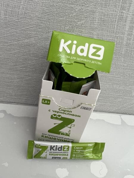 Сироп с черносливом Kidz — фото из отзыва «Отличный сироп для детей с черносливом»