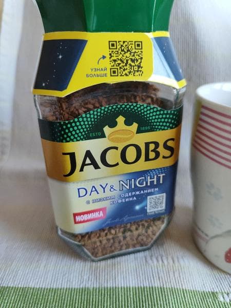 Кофе Jacobs Day&Night — фото из отзыва «Кофе натуральный растворимый сублимированный Day&Night»