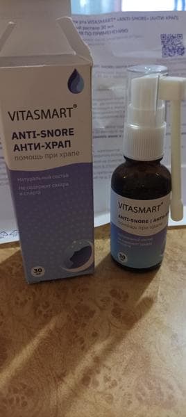 Спрей от храпа Vitasmart Anti-snore — фото из отзыва «Реально помогает от храпа»
