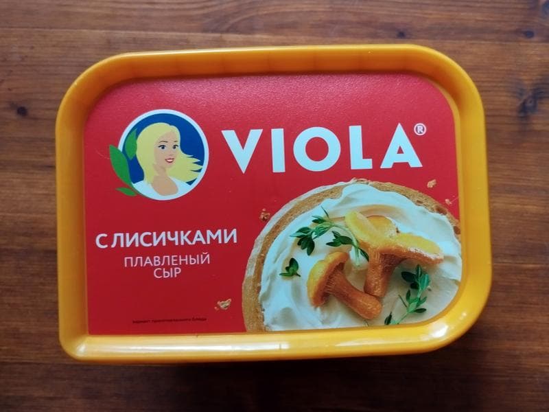 Плавленый сыр Viola с лисичками — фото из отзыва «Яркий вкус.»