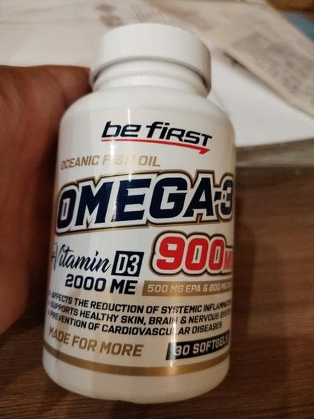 Be first omega 3 — фото из отзыва «Хороший товар, качество не хуже американского.»