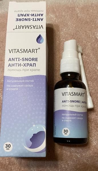 Спрей от храпа Vitasmart Anti-snore — фото из отзыва «Храпа больше нет!»