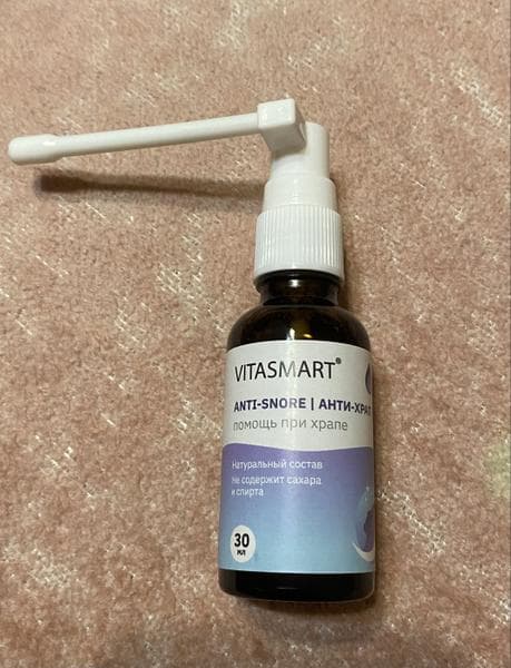 Спрей от храпа Vitasmart Anti-snore — фото из отзыва «Храпа больше нет!»