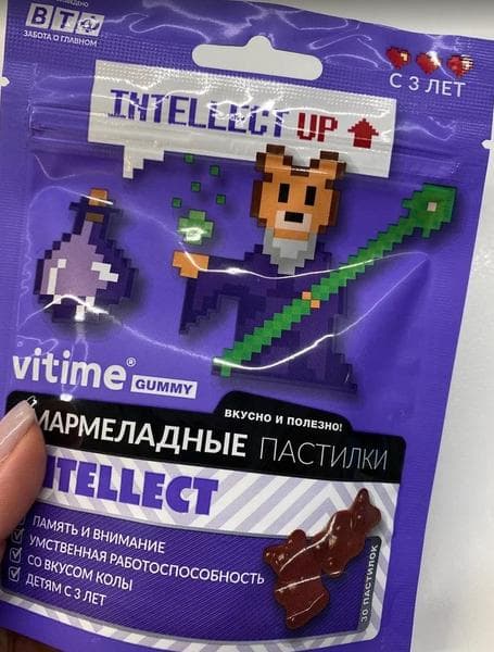 Vitime gummy INTELLECT (Интеллект) — фото из отзыва «Мармеладные пастилки Витайм Интеллект»