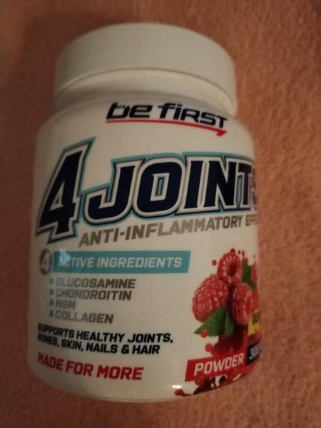 Be First 4joints — фото из отзыва «Помогает поддерживать суставы и связки.»