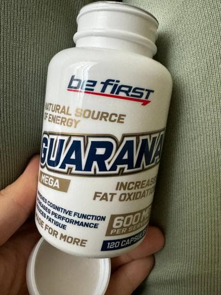 Be first guarana 60 капсул — фото из отзыва «Для бодрости и хорошего настроения»