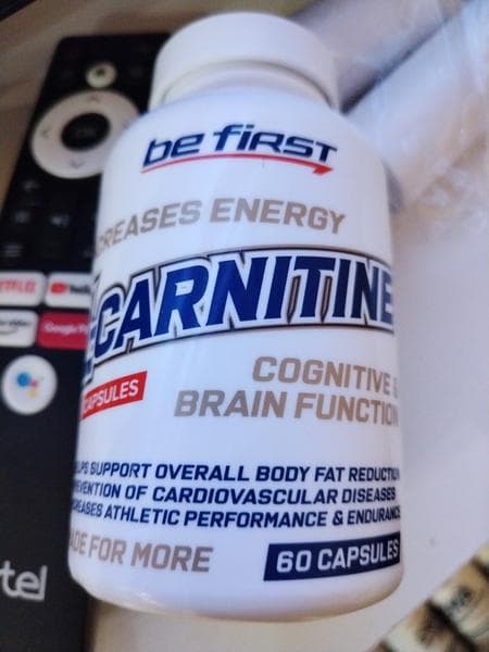 Be First L-Carnitine Capsules 700 мг 120 капсул — фото из отзыва «Хорошая штука.»
