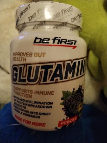 Be First Glutamine powder 300 гр — фото из отзыва «Хороший глютамин.»
