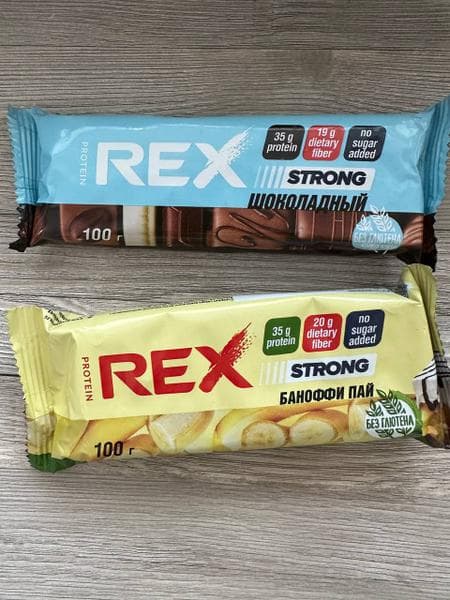 Протеиновые батончики ProteinRex Strong — фото из отзыва «Перекус чемпиона» (1 из 4)