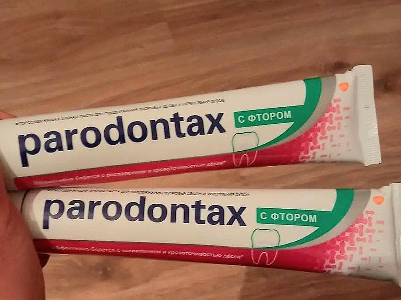Зубная паста Parodontax  — фото из отзыва «Очищение зубной эмали от налёта»