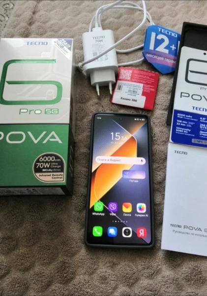 Телефон Tecno Pova 6 pro — фото из отзыва «Отличный бюджетник»
