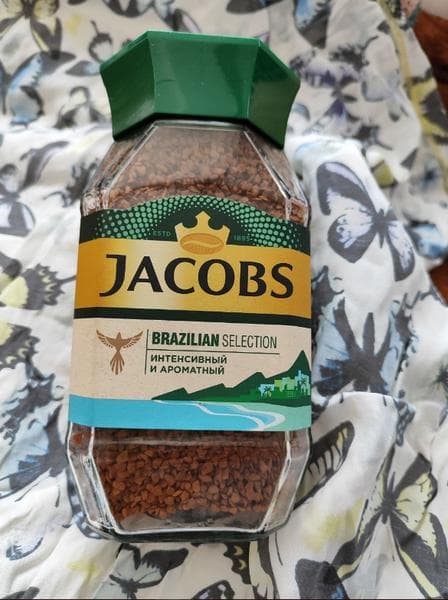 Растворимый кофе Jacobs Brazilian Selection — фото из отзыва «Приятный кофе без добавок и осадка»