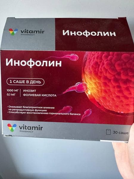 Пакет-саше Инофолин VITAMIR — фото из отзыва «Классный комплекс для нормализации цикла.» (1 из 4)