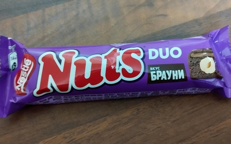 Батончик Nats Duo Брауни — фото из отзыва «Шоколадно-ореховый.»