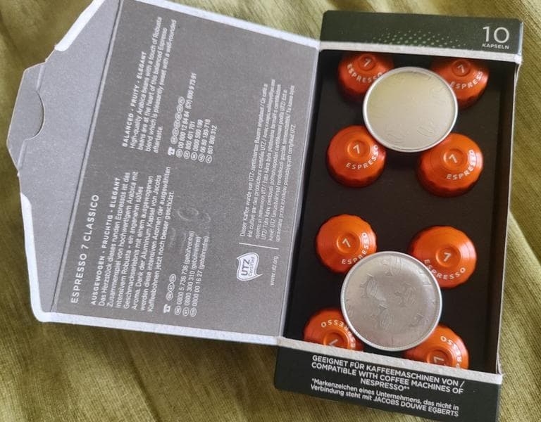 Кофе в капсулах Jacobs Espresso #7 Classico — фото из отзыва «Особое место в сердце»