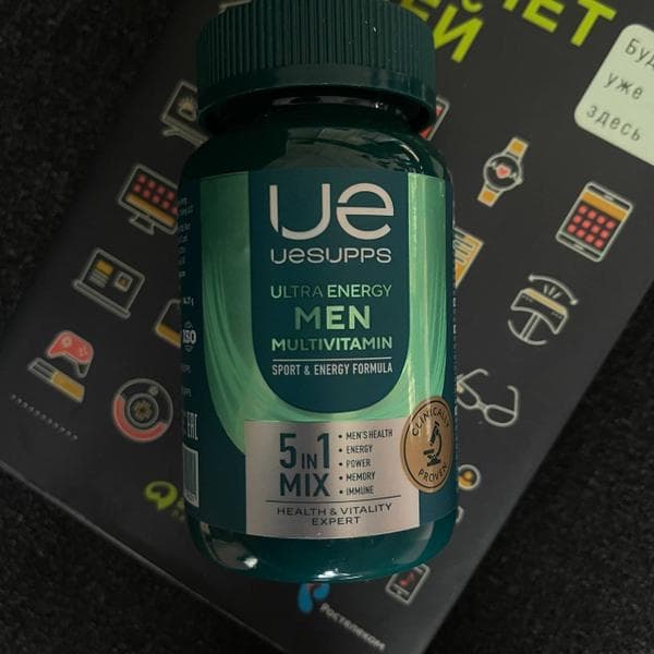 UESUPPS Men Multivitamin Formula — фото из отзыва «Комплекс мультивитаминов помог поддержать организм»
