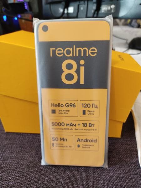 Телефон Китай realme 8i — фото из отзыва «Хороший телефон» (1 из 2)