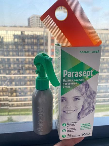 Парасепт (Parasept) — фото из отзыва «Сказала вшам до свидания»