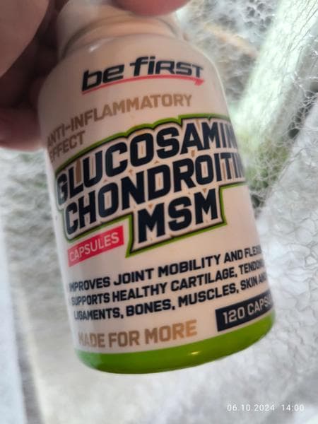 Glucosamine+Chondroitin+MSM Be First — фото из отзыва «Хорошая профилактика»