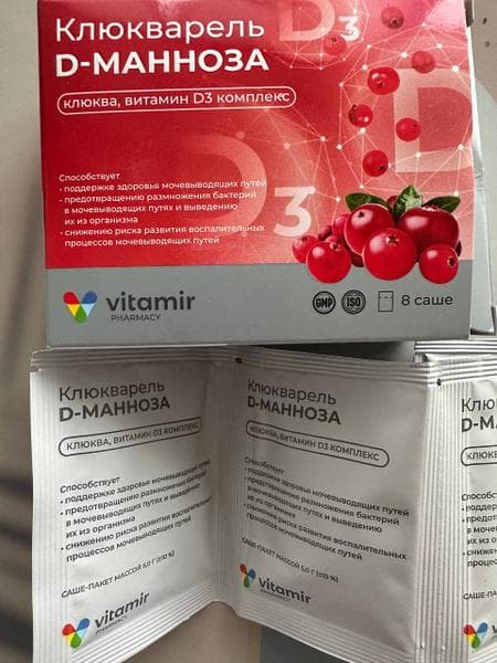 Клюкварель D-манноза Vitamir — фото из отзыва «Забыла про цистит» (1 из 2)