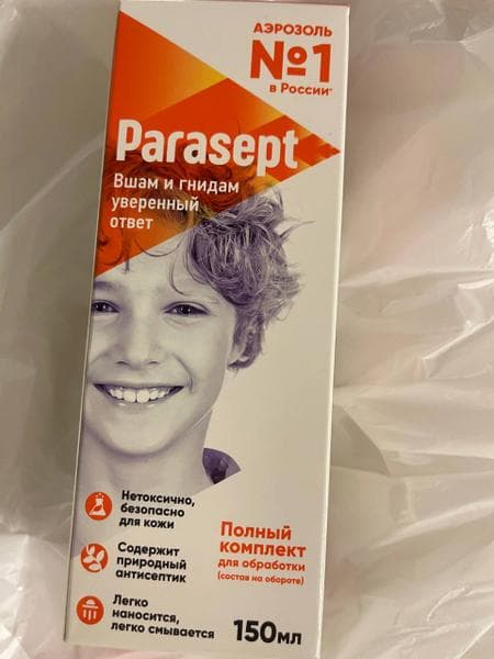 Парасепт (Parasept) — фото из отзыва «Средство от вшей и гнид»