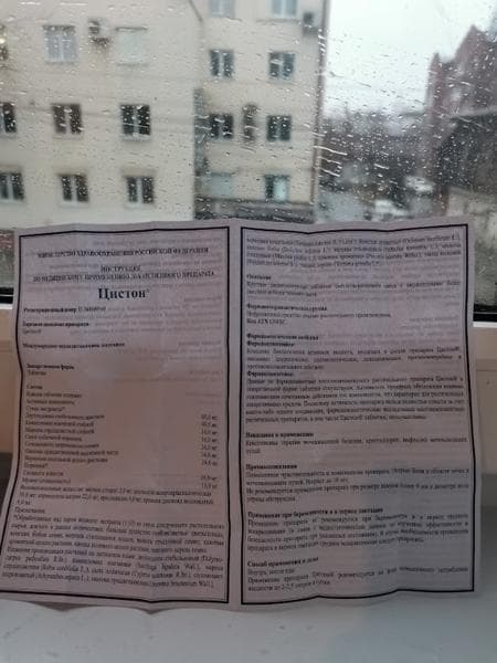 Цистон (Cystone) — фото из отзыва «Первый помощник при цистите.»