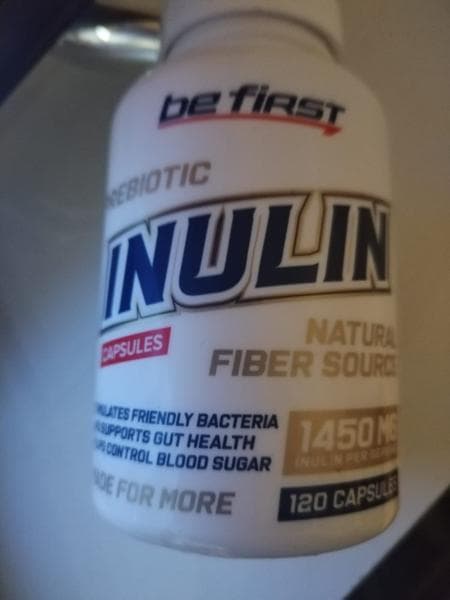 Be First Inulin, 120 капсул — фото из отзыва «Чувство тяжести ушло»