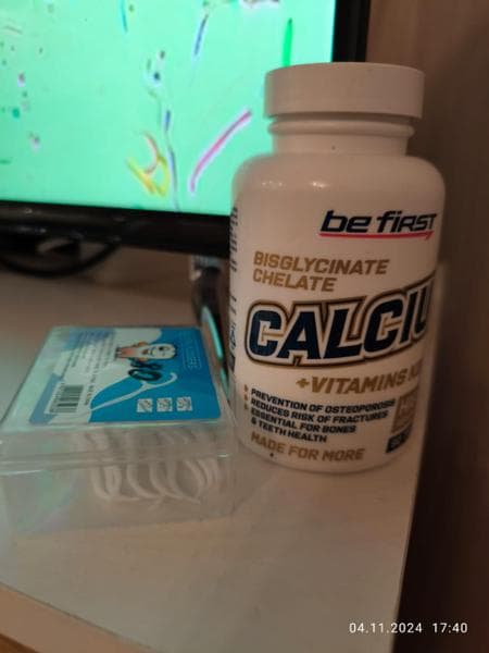Be First Calcium Bisglycinate Chelate + K2 + D3 — фото из отзыва «Укрепляю так свои косточки»