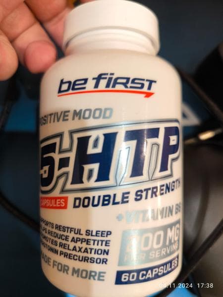 Be First 5-HTP (5-гидрокситриптофан) 60 капсул — фото из отзыва «Обожаю его»
