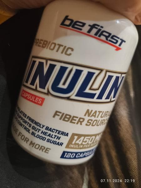 Be First Inulin, 120 капсул — фото из отзыва «Восстанавливаю последствия после курса антибиотиков»