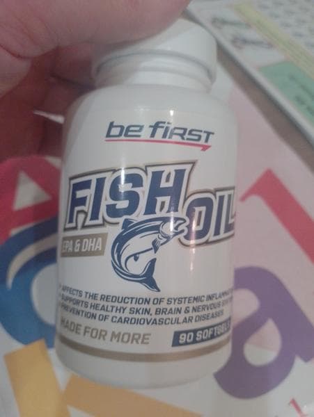 Be first fish oil — фото из отзыва «Через месяц видны изменения.»