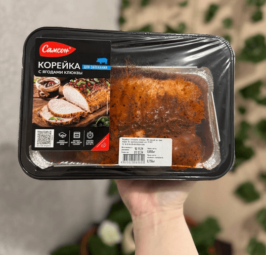 Корейка с ягодами клюквы Самсон — фото из отзыва «Лучшее мясо для запекания только у бренда Самсон»