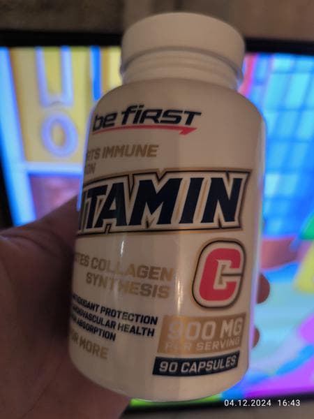 Be First Vitamin C, 90 капсул — фото из отзыва «Мощная дозировка!»