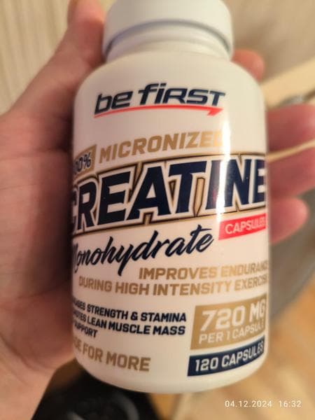 Be First Creatine HCL 90 капсул — фото из отзыва «Мне подошел»