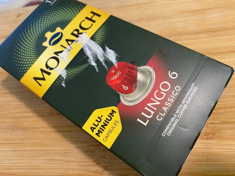 Капсульный кофе Jacobs LUNGO 6 CLASSICO — фото из отзыва «Кофе лунго № 6 у фирмы Монарх предназначен для машинок Неспр»