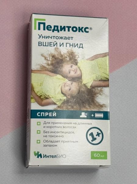 Средство от вшей Педитокс — фото из отзыва «Рабочий спрей от педикулеза»