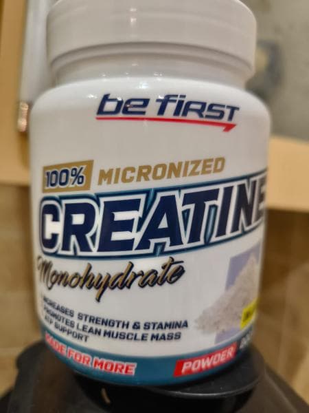 Be First Креатин Creatine Micronized Powder 300 гр — фото из отзыва «Помогает улучшить показатели»