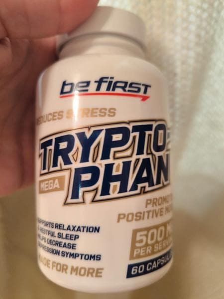 Be First L-Tryptophan, 60 капсул — фото из отзыва «Заметил улучшения»