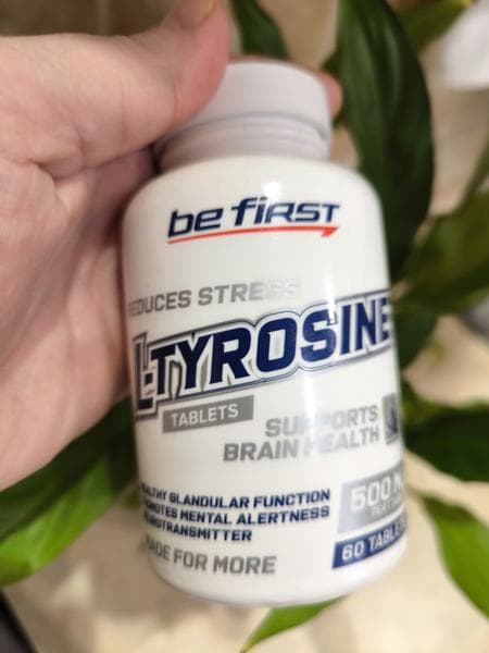 Be First L-Tyrosine (л-тирозин) — фото из отзыва «Мне помогает, беру периодически.»