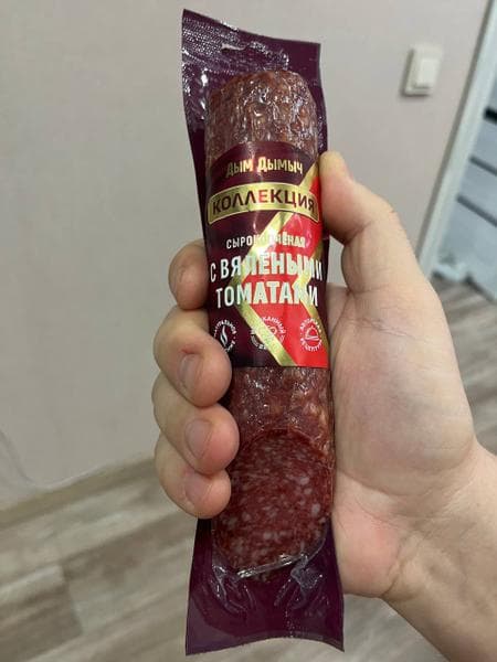 Колбасы Дым Дымыч — фото из отзыва «Попробовала недавно с вялеными томатами»
