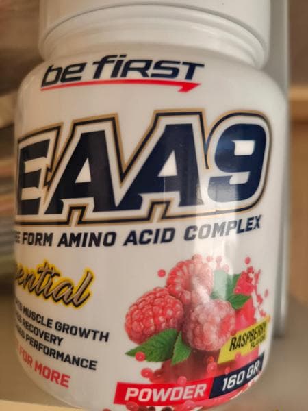Be First EAA9 powder 160 гр — фото из отзыва «Мышцы меньше болят»