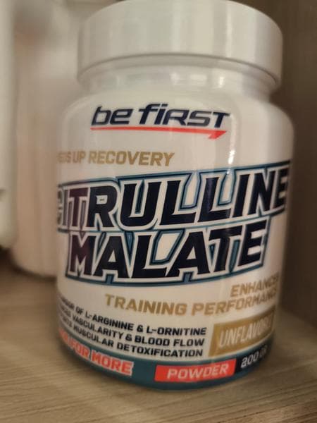 Be First Цитруллин Citrulline Malate Powder 300 гр — фото из отзыва «Неплохой цитрулин»