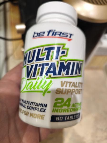 Be First Multivitamin Daily 90 таблеток — фото из отзыва «Хороший комплекс!»