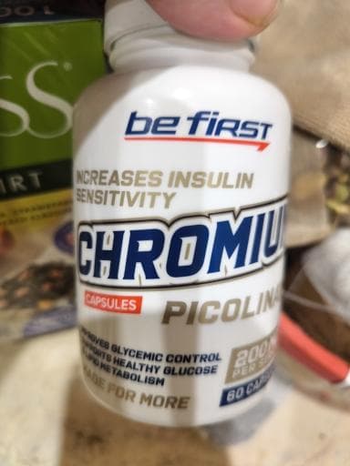 Be First Chromium Picolinate, 60 капсул — фото из отзыва «Мне рекомендовал врач.»